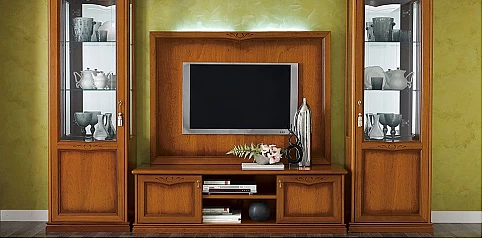 Έπιπλο τηλεόρασης NOSTALGIA σε καρυδί φινίρισμα (N170)