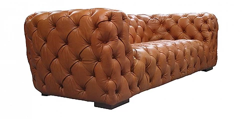 Τριθέσιος δερμάτινος καναπές (3066)