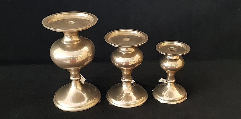 Διακοσμητικά κηροπήγια σετ 2 τμχ (601G, 601A) ΚΗΡΟΠΗΓΙΑ