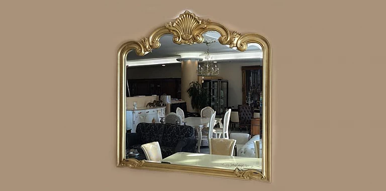 Καθρέφτης τοίχου χρυσός (Ε009) ΔΙΑΚΟΣΜΗΤΙΚΟΙ ΚΑΘΡΕΦΤΕΣ