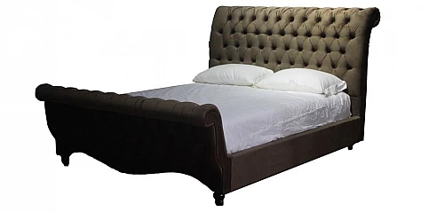 Κρεβάτι διπλό καπιτονέ βελούδο (KAFE) (160Χ200)