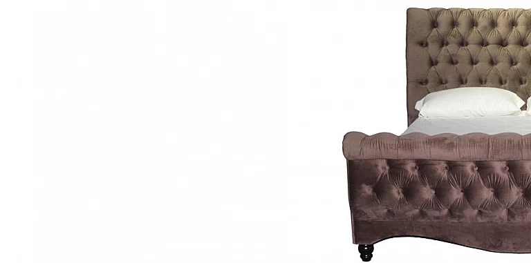 Κρεβάτι διπλό καπιτονέ βελούδο (KAFE) (160Χ200) Κρεβάτι διπλό καπιτονέ βελούδο (KAFE) (160Χ200)