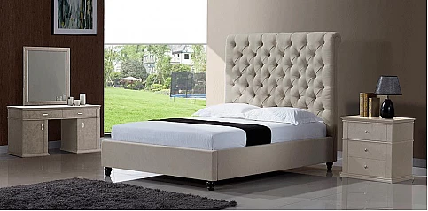 Κρεβάτι διπλό υφασμάτινο (0K97) (160Χ200)