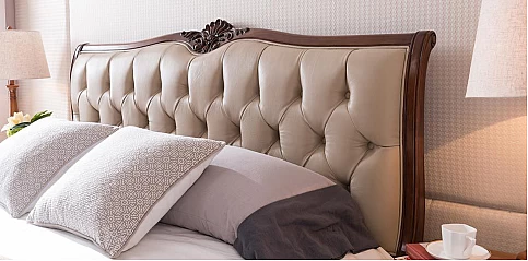 Κρεβάτι υπέρδιπλο με δερμάτινο καπιτονέ κεφαλάρι (19LD) (180Χ200) Κρεβάτι υπέρδιπλο με δερμάτινο καπιτονέ κεφαλάρι (19LD) (180Χ200)