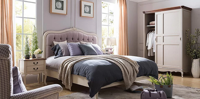 Κρεβάτι υπέρδιπλο καπιτονέ σε πατίνα ξυλόγλυπτο (118P) (180Χ200) ΚΡΕΒΑΤΙΑ ΥΠΕΡΔΙΠΛΑ 