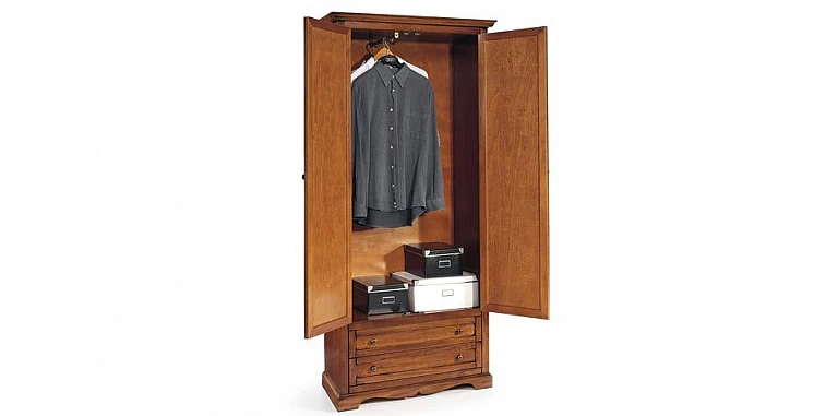 Ντουλάπα ξύλινη με δύο πόρτες (517I) ΝΤΟΥΛΑΠΕΣ