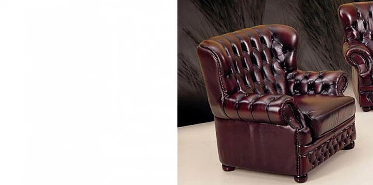 Πολυθρόνα καπιτονέ σε μπορντό δέρμα (290B) ΠΟΛΥΘΡΟΝΕΣ / ΜΠΕΡΖΕΡΕΣ