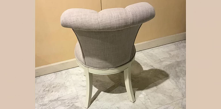 Σκαμπό υπνοδωματίου με καπιτονέ πλάτη (W65P)  ΤΑΜΠΟΥΡΕ ΣΚΑΜΠΟ 