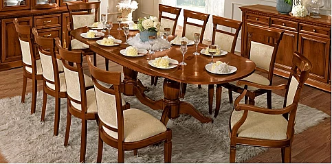 Τραπέζι τραπεζαρίας επεκτεινόμενο TREVISO κερασιά (TREO)