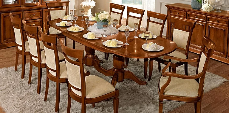 Τραπέζι τραπεζαρίας επεκτεινόμενο TREVISO κερασιά (TREO) ΤΡΑΠΕΖΙΑ ΤΡΑΠΕΖΑΡΙΑΣ