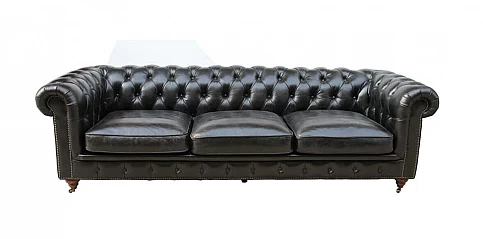 Τριθέσιος καναπές δερμάτινος (093Μ)