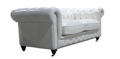 Διθέσιος καναπές δερμάτινος (092Β)