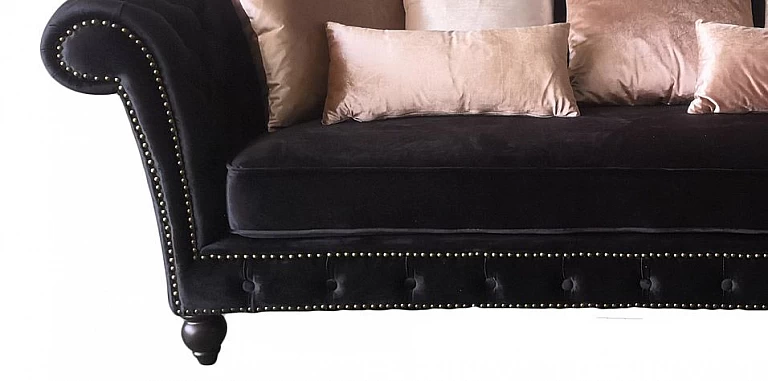 Σαλόνι σε μαύρο βελούδο (MAY3, MAY2) ΣΑΛΟΝΙΑ ΥΦΑΣΜΑΤΙΝΑ