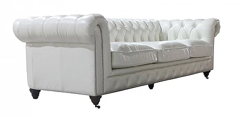 Τριθέσιος καναπές δερμάτινος (093Β)