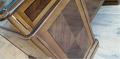 Γραφείο κλασικό σε καρυδιά (T160)