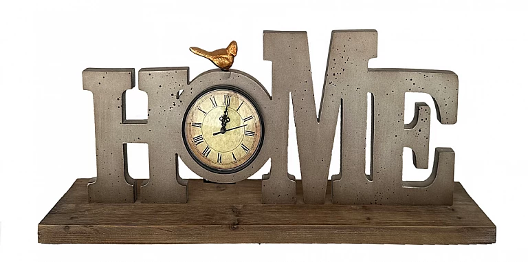 Επιτραπέζιο ρολόι "HOME" (A557)-ΔΙΑΚΟΣΜΗΤΙΚΑ
