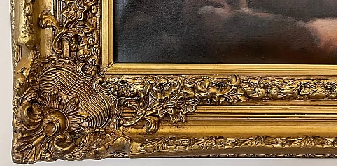 Διακοσμητικός πίνακας σε χρυσή κορνίζα "Η ΑΥΓΗ" (0048)