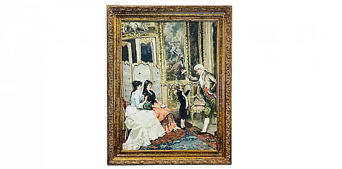 Διακοσμητικός πίνακας σε χρυσή κορνίζα "French Baroque" (0026)