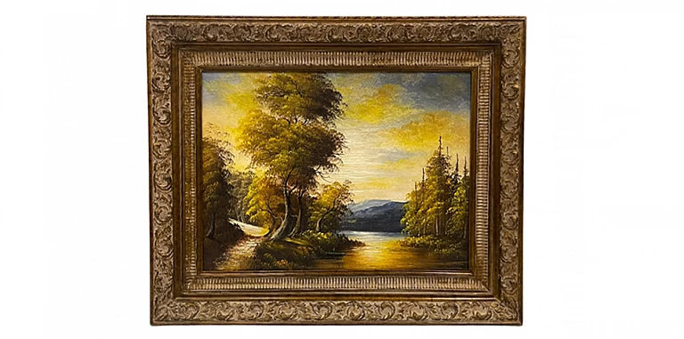 Διακοσμητικός πίνακας σε χρυσή κορνίζα "ΦΥΣΗ" (0029) ΠΙΝΑΚΕΣ ΖΩΓΡΑΦΙΚΗΣ