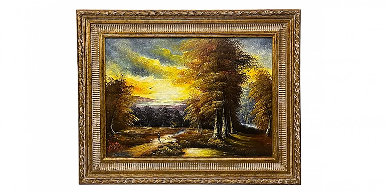 Διακοσμητικός πίνακας σε χρυσή κορνίζα "ΦΥΣΗ" (0030) ΠΙΝΑΚΕΣ ΖΩΓΡΑΦΙΚΗΣ