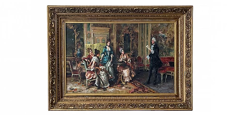 Διακοσμητικός πίνακας σε χρυσή κορνίζα "The poet" (0038)