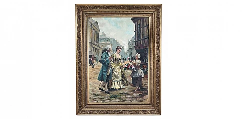 Διακοσμητικός πίνακας σε χρυσή κορνίζα "French Baroque" (0039)