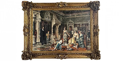 Διακοσμητικός πίνακας σε χρυσή κορνίζα "French Baroque" (0040)