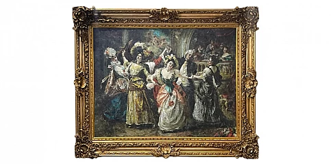 Διακοσμητικός πίνακας σε χρυσή κορνίζα "French Baroque" (0041)