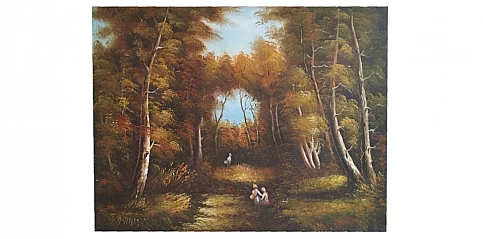 Πίνακας σε καμβά "Δάσος" (0003)