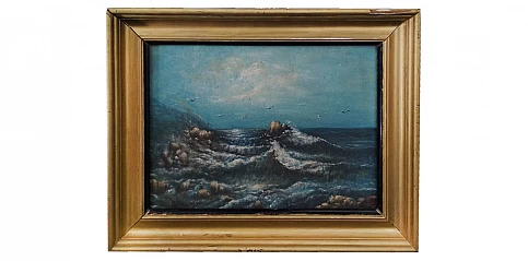 Πίνακας ελαιογραφία "θαλασσοταραχή" (0023)