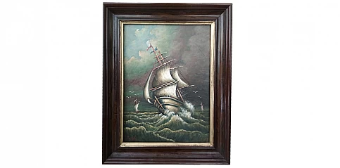 Πίνακας με κορνίζα "Καράβι" (M258) 