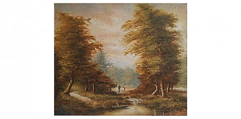 Πίνακας σε καμβά "βόλτα στο δάσος" (0003-B)