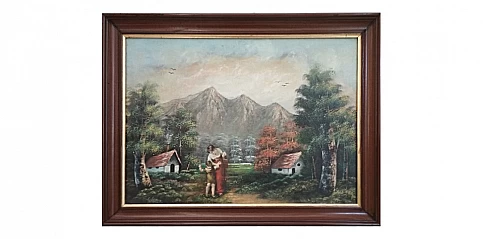 Πίνακας με κορνίζα "Εξοχή" (8000) 