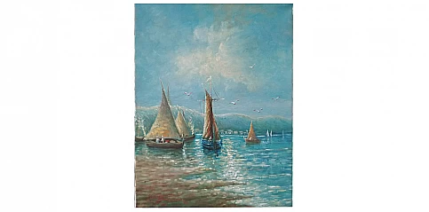 Πίνακας σε καμβά "Θάλασσα" (0003-C)