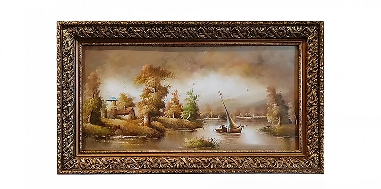 Πίνακας με κορνίζα "Τοπίο" (0003A) ΠΙΝΑΚΕΣ ΖΩΓΡΑΦΙΚΗΣ