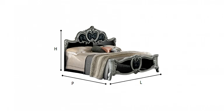 Κρεβάτι king size Ιταλίας BAROCCO (BGO3) (197Χ200)-ΚΡΕΒΑΤΙΑ ΥΠΕΡΔΙΠΛΑ Κρεβάτι king size Ιταλίας BAROCCO (BGO3) (197Χ200)-ΚΡΕΒΑΤΙΑ ΥΠΕΡΔΙΠΛΑ