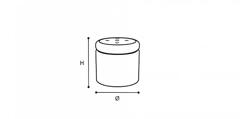 Σκαμπό/πουφ εκρού BAROCCO (BRIV) ΤΑΜΠΟΥΡΕ ΣΚΑΜΠΟ Σκαμπό/πουφ εκρού BAROCCO (BRIV) ΤΑΜΠΟΥΡΕ ΣΚΑΜΠΟ