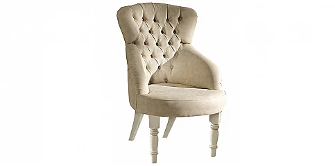 Καπιτονέ πολυθρόνα εκρού Ιταλίας (GIOT)