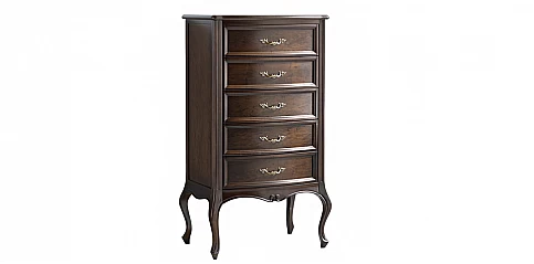 Κλασική συρταριέρα ψηλή σε καρυδιά VERDI (VENO5)