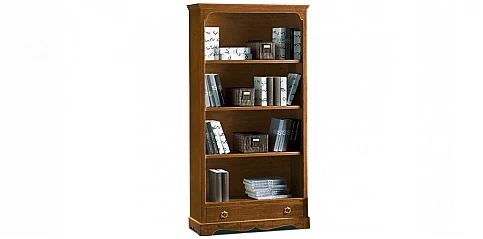 Βιβλιοθήκη ανοιχτή σε φινίρισμα καρυδιάς (312Ι)