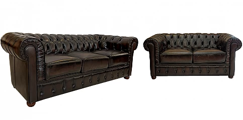 Δερμάτινοι Καναπέδες σετ Γνήσιο Δέρμα (58K3, 58K2)