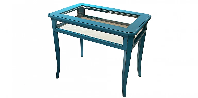 Τραπέζι πατίνα τιρκουάζ (T517) ΒΟΗΘΗΤΙΚΑ ΤΡΑΠΕΖΑΚΙΑ