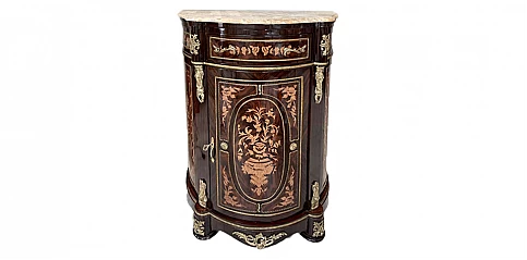 Μπαγιού ημικυκλικό παλίσανδρος με μάρμαρο (0029/1503)