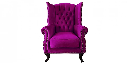 Μπερζέρα πολυθρόνα σε ματ βελούδο (LM51)