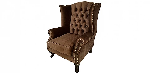 Μπερζέρα πολυθρόνα σε ματ βελούδο (LM10)