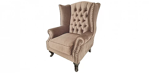 Μπερζέρα πολυθρόνα σε ματ βελούδο (LM13)