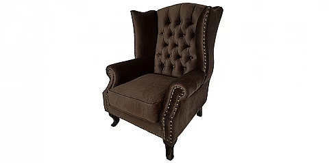 Μπερζέρα πολυθρόνα σε ματ βελούδο (LM36)