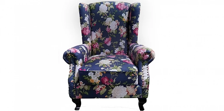 Μπερζέρα κλασική σε φλοράλ ύφασμα (LULU) | ΠΟΛΥΘΡΟΝΕΣ ΜΠΕΡΖΕΡΕΣ 