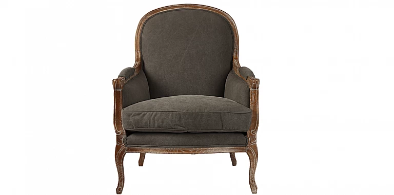 Καρεκλοπολυθρόνα Country γκρι λινή (272G) ΚΑΡΕΚΛΕΣ ΤΡΑΠΕΖΑΡΙΑΣ