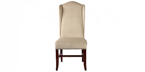 Καρέκλες τραπεζαρίας προσφορά Wingback μπεζ (082Z)